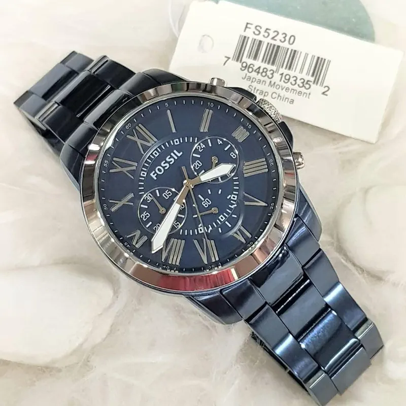 Fossil Grant Chronograph Blue Dial Men’s Watch- FS5230